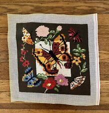 Vintage butterfly needlepoint for sale  San Francisco