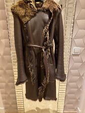 Shearling belted coat for sale  BRENTWOOD