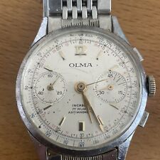 Vintage olma chronograph for sale  HARLOW