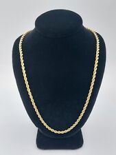 9ct Yellow Gold Rope Twist Chain/Necklace.  16" Inch (2.79g) for sale  Shipping to South Africa