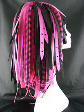 CYBERLOXSHOP NEON PINKWEB CYBERLOX CYBER HAIR FALLS DREADS GOTH RAVE PINK BLACK for sale  Shipping to South Africa