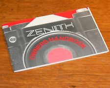 Zenith ZENIT 11 e 12XP manual de instruções 25 páginas em inglês Reino Unido comprar usado  Enviando para Brazil