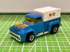 Cámper Hot Wheels '56 remolque de cola alta azul amarillo BW HK 1979 con cámper en muy buen estado segunda mano  Embacar hacia Argentina