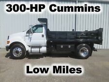 F750 300-HP CUMMINS AUTOMATIC 12-FT DUMP BED BODY HAUL TRUCK LOW MILES MILES , used for sale  Bluffton