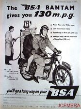 1957 Motor Cycle ADVERT - B.S.A. '125cc & 150cc Bantam' Print AD for sale  SIDCUP