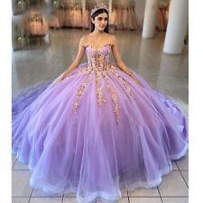 Vestido lila princesa quinceañera con apliques dulces 15 16 graduación fiesta baile vestidos, usado segunda mano  Embacar hacia Argentina