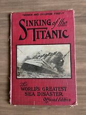 Capa de livro vintage - Sinking of the Titanic - O maior desastre marítimo do mundo comprar usado  Enviando para Brazil