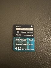 Psp Memory Cards, 32mb Official, 2.0gb San Disk for sale  Shipping to South Africa