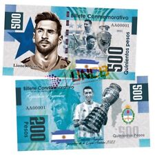 Billete conmemorativo de 500 pesos LIONEL MESSI/UnCB, usado segunda mano  Embacar hacia Argentina