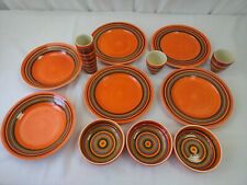 Set orange plates for sale  WALTON-ON-THAMES