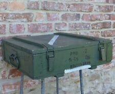 Używany, Skrzynka na amunicję wojskową drewno metalowe pudełko vintage pudełko dekoracja skrzynka transportowa 1969 na sprzedaż  PL