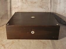 Antique Rosewood Lap Desk Writing Box 12.75" X 8.75" X 4" (PB8) for sale  Shipping to South Africa