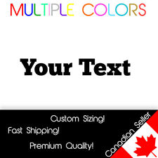 Custom text decal for sale  Shipping to Ireland