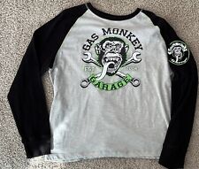 Gas Monkey Garage Long Sleeve Shirt - Grey Black Green Men's X-Large for sale  Shipping to South Africa