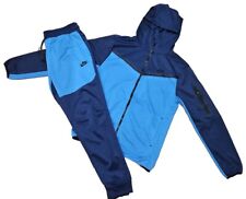 Nuevo Nike Tech Algodón Sudadera Traje Cremallera Sudadera con Capucha y Joggers Conjunto Para Hombre Azul Marino/Royal MD, usado segunda mano  Embacar hacia Argentina