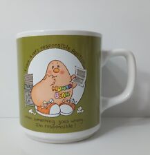 Vintage Human Bean Mug Cup I'm Responsible Enesco 1982 Morgan Inc Green  for sale  Shipping to South Africa