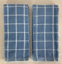 Usado, 2 toalhas de cozinha xadrez azul cornflower pano felpudo 15 x 25 comprar usado  Enviando para Brazil