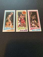 Used, 1980-81 Topps Larry Bird / Julius Erving / Magic Johnson RC  Rookie Card ✂️but🔥 for sale  Santa Claus