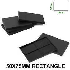 Bases retangulares Evemodel 50mmX75mm plástico preto para Warhammer Wargames MB5075 comprar usado  Enviando para Brazil