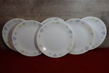 Used, Corelle Secret Garden Dinner Plates 10 1/4" SET OF 6 Blue Yellow Flower Used for sale  Colorado Springs