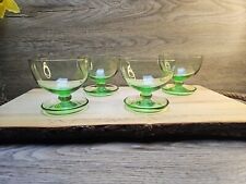 Green glass desert for sale  REDDITCH