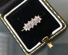 Women's 18ct Gold Diamond Cluster Ring Quality Setting Size M Stamped Weight 2g  for sale  SHEFFIELD
