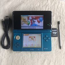 Usado, 32 GB EE. UU. eShop Nintendo 3DS azul agua cargador y lápiz óptico incluido I51 segunda mano  Embacar hacia Argentina