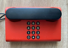 Teléfono fijo de escritorio rojo DanMark retro vintage diseño danés década de 1980 segunda mano  Embacar hacia Argentina