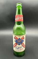 Old! EULBERG CROWN SELECT, GREEN BEER BOTTLE, PAPER LABEL PORTAGE WI Antique VTG for sale  Shipping to South Africa