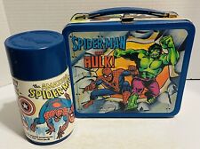 Lancheira e garrafa térmica vintage 1980 Spider-Man & The Hulk metal comprar usado  Enviando para Brazil