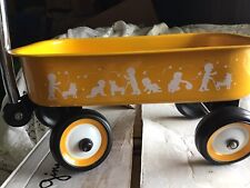Pequeño mini carro de metal amarillo juguete para tirar para muñecas/animales de peluche decoración infantil segunda mano  Embacar hacia Argentina