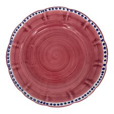 Usado, Vietri Solimene Chop Plate 11,5" Campagna ponto azul vermelho vintage pintado à mão Itália comprar usado  Enviando para Brazil