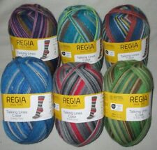 (66€/kg) 150gr REGIA Talking Lines color lana para calcetines 6x/6 hilos, usado segunda mano  Embacar hacia Argentina