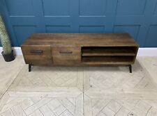 Used, MADE.COM Lucien Wide TV Stand, Dark Mango Wood #9298/44 for sale  Shipping to South Africa