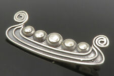 925 Sterling Silver - Vintage Shiny Swirl Viking Boat Brooch Pin - BP5436 for sale  Shipping to South Africa
