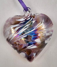 Glass art heart for sale  DARTFORD