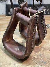 Leather wrapped western for sale  Reform