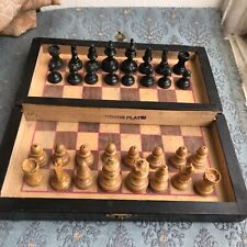 Antique wooden chess for sale  Shipping to Ireland