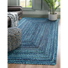 Alfombra trenzada 100 % algodón alfombra rectangular decoración del hogar alfombra hecha a mano para correr alfombra segunda mano  Embacar hacia Argentina