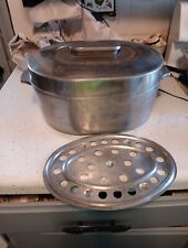 Magnalite Aluminum Roaster W Lid & Trivet GHC 5265 12” Country Collection USA  for sale  Shipping to South Africa