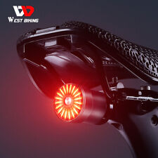 WEST BIKING Luz de Freio Inteligente Sensor Luz Traseira de Bicicleta USB Impermeável comprar usado  Enviando para Brazil