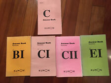 Impressão Kumon Inglês A B C D Materiais de Ensino apenas chave de resposta, usado comprar usado  Enviando para Brazil