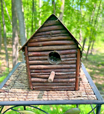 Birdhouse rustic log for sale  Excelsior