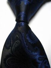 ¡Lo último! Corbata Clásica Paisleys Azul Oscuro JACQUARD TEJIDA 100% Seda Para Hombre segunda mano  Embacar hacia Argentina