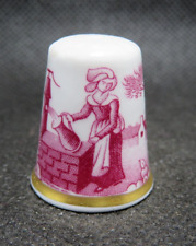 Spode pink thimble for sale  DEESIDE