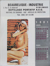 Vintage calendrier érotique d'occasion  Limoges-