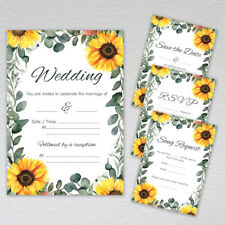 Sunflower wedding invitations for sale  UK