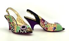 A3 Auth POETIC LICENCE Passion Fruit Multicolor Peep Toe Slingback Pumps Sz 9.5 for sale  Shipping to South Africa