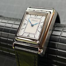 Relógio Vario VERSA reversível prata-preto duplo tempo reverso - estilo Art Deco!!!! comprar usado  Enviando para Brazil