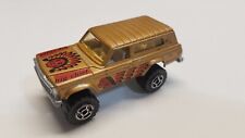 🔥1984 Majorette Jeep Cherokee Big Chief 4x4 Gold No 236 With Dog In Back Rare, used for sale  Shipping to South Africa